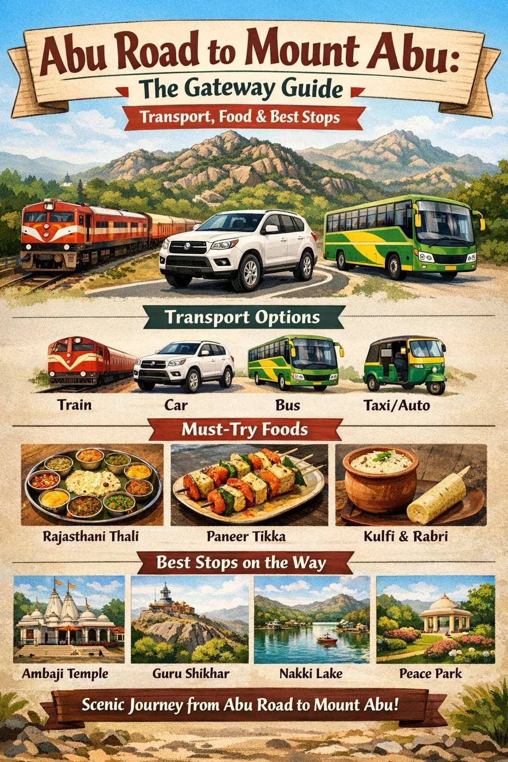 Abu Road to Mount Abu: The Gateway Guide (Transport, Food & Best Stops)